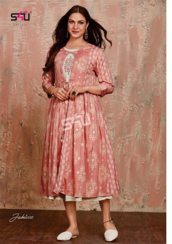 S4U SHIVALI PRESENT JACKETS BEAUTIFUL JACKET WITH MIDI DRESS