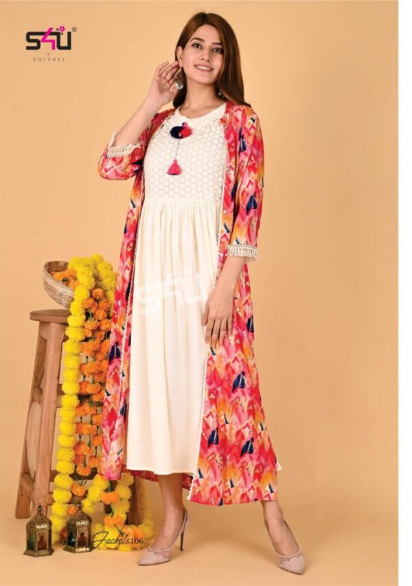 S4U SHIVALI PRESENT JACKETS BEAUTIFUL JACKET WITH MIDI DRESS