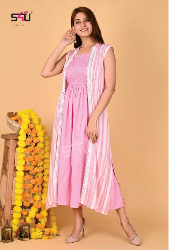 S4U SHIVALI PRESENT JACKETS BEAUTIFUL JACKET WITH MIDI DRESS