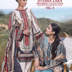 SHREE FAB AYESHA ZARA PREMIUM COLLECTION VOL 5 PURE COTTON PRINT WITH PATCH PAKISTANI SUITE WHOLESALER