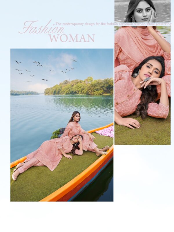Manas Fab Schiffli Vol-5 Designer Geroegette Readymade Salwar Kameez