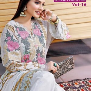 SHREE FABS FIRDOUS VOL 16 EXCLUSIVE COLLECTION PAKISTANI SUITS WHOLESALE