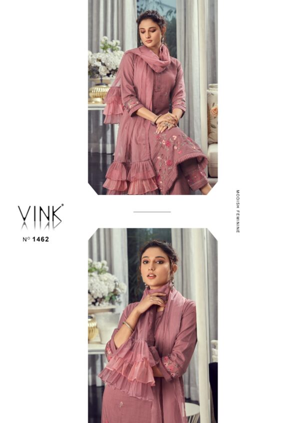 VINK RUFFLES VOL 3 KURTI PANT WITH DUPATTA SUPPLIER SURAT