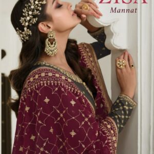 Zisa Mannat Silk Suit Embroidery Work Supplier Surat
