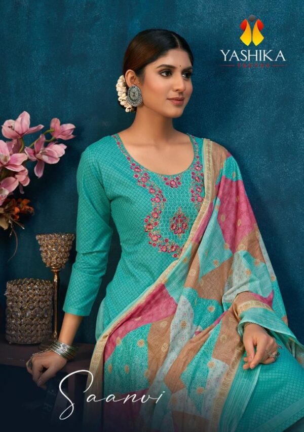 YASHIKA TRENDS SAANVI COTTON PRINTED SUITS  WHOLESALE EXPORTER SURAT