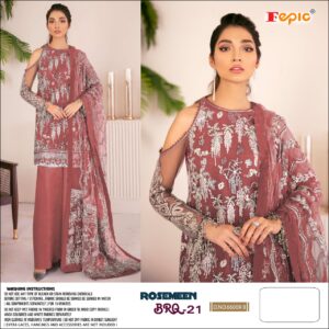 Fepic Rosemeen Brq 66009 B Georgette Latest Pakistani Suits 2022