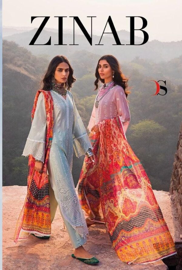 Zinab By Deepsy Cotton Suits Embroidery Latest Catalog 2022