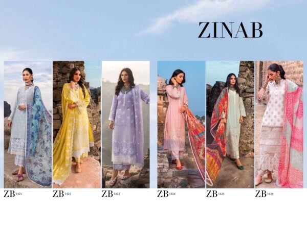 Zinab By Deepsy Cotton Suits Embroidery Latest Catalog 2022
