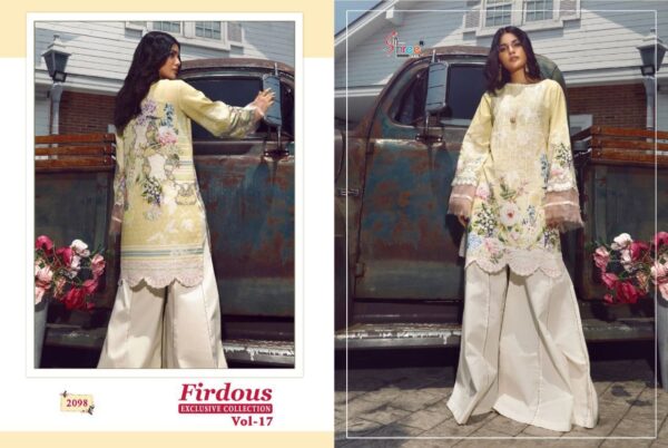 SHREE FABS FIRDOUS EXCLUSIVE COLLECTION VOL 17 PAKISTANI SUITS CATALOGUE