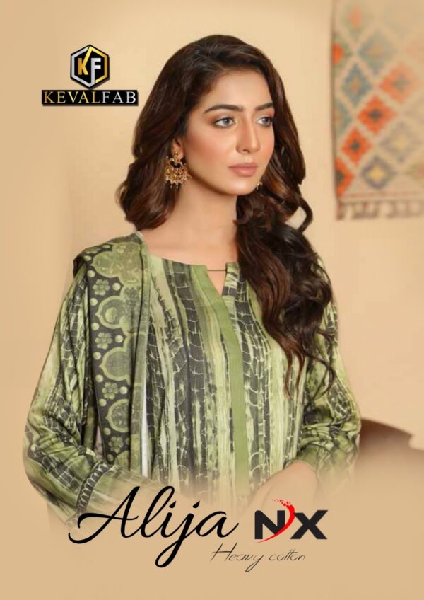 KEVAL FAB ALIJA NX KARACHI PRINTED SUITS AT CHEAPEST PRICE