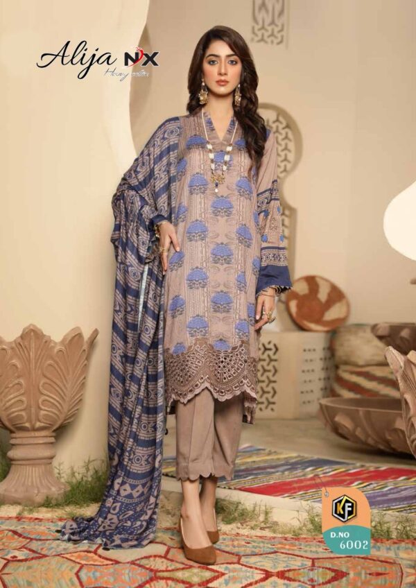 KEVAL FAB ALIJA NX KARACHI PRINTED SUITS AT CHEAPEST PRICE
