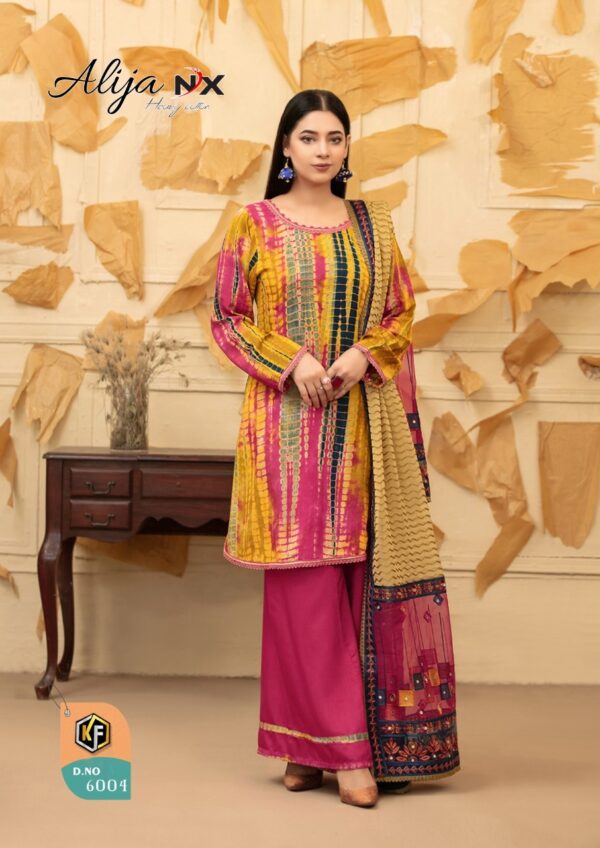 KEVAL FAB ALIJA NX KARACHI PRINTED SUITS AT CHEAPEST PRICE