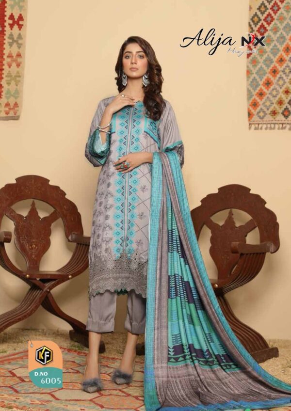 KEVAL FAB ALIJA NX KARACHI PRINTED SUITS AT CHEAPEST PRICE