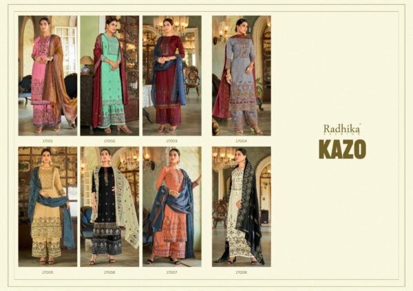 RADHIKA AZARA KAZO BLOSSOM COTTON SUITS LATEST 2022 COLLECTION