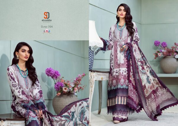 SHRADDHA DESIGNER VINTAGE VOL 7 LAWN COTTON PRINTED PAKISTANI SUITS EXCLUSIVE CATALOG