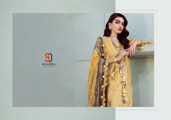 SHRADDHA DESIGNER VINTAGE VOL 7 LAWN COTTON PRINTED PAKISTANI SUITS EXCLUSIVE CATALOG