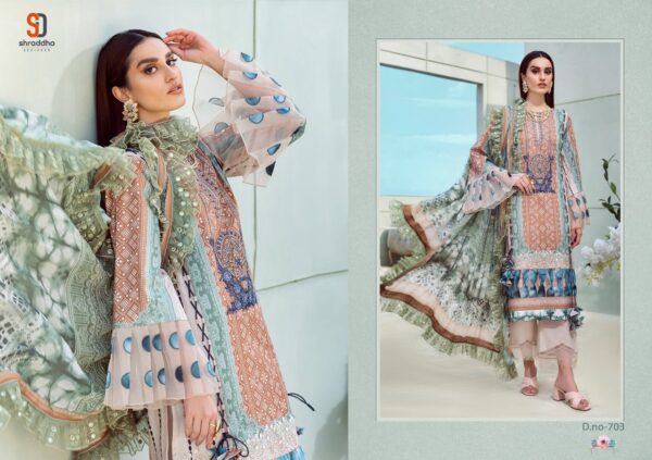 SHRADDHA DESIGNER VINTAGE VOL 7 LAWN COTTON PRINTED PAKISTANI SUITS EXCLUSIVE CATALOG