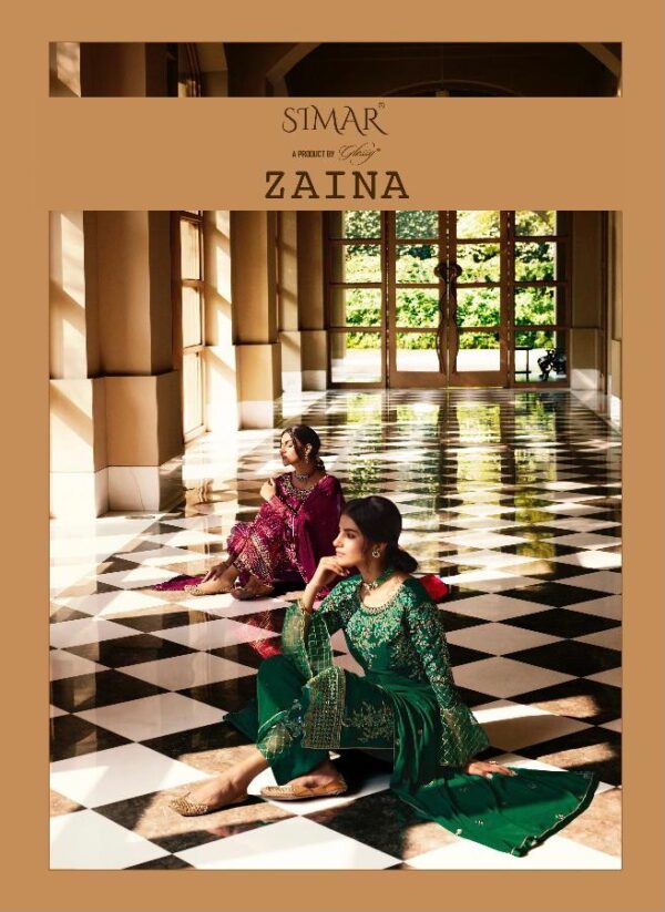 SIMAR ZAINA GEORGETTE WITH EMBROIDERY SUITS LATEST COLLECTION