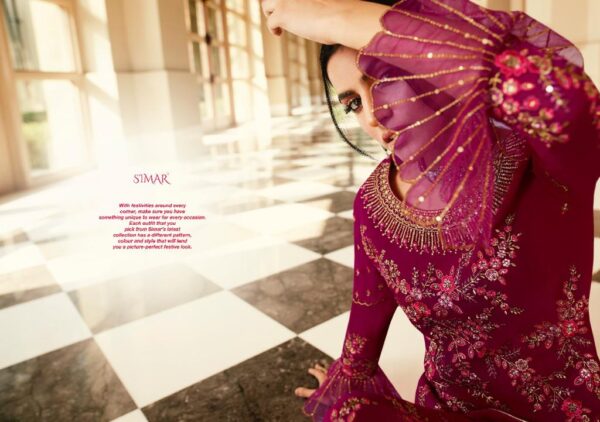 SIMAR ZAINA GEORGETTE WITH EMBROIDERY SUITS LATEST COLLECTION