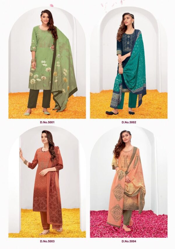 SURYAJYOTI SHADED VOL 5 SATIN COTTON SUITS WHOLESALER SURAT