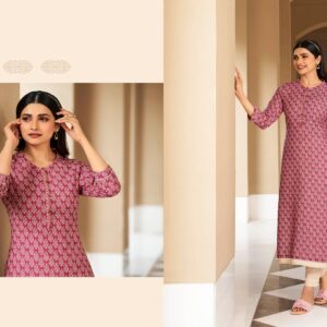 Vinay Present Tumbaa Summer Cotton Latest Kurtis With Pant Catalog