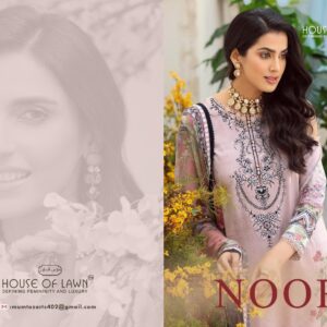 House Of Lawn Noor Embroidery Collection Pakistani Salwar Kameez 2022