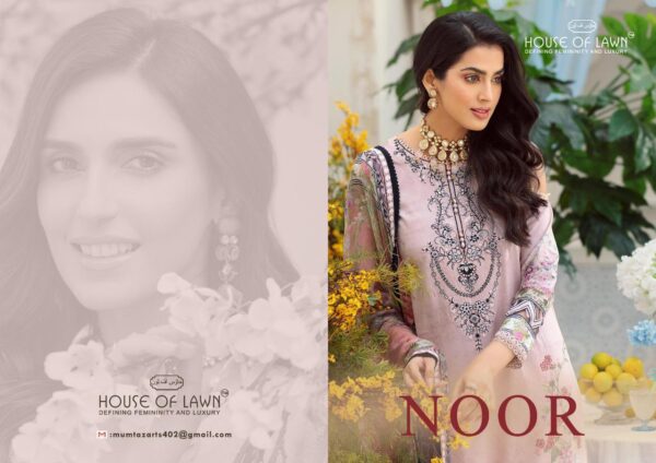 House Of Lawn Noor Embroidery Collection Pakistani Salwar Kameez 2022