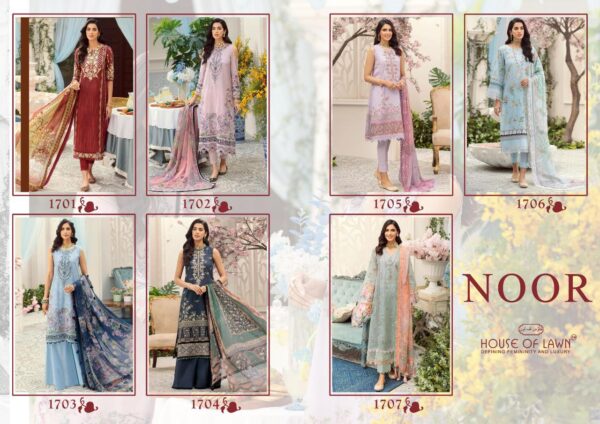 House Of Lawn Noor Embroidery Collection Pakistani Salwar Kameez 2022