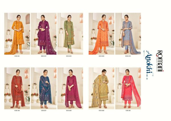ROMANI ANOKHI VOL 2 COTTON PRINTED  DRESS MATERIAL AT CHEAPEST PRICE