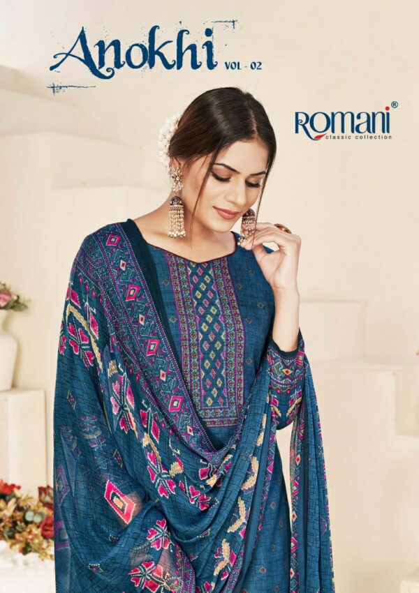 ROMANI ANOKHI VOL 2 COTTON PRINTED  DRESS MATERIAL AT CHEAPEST PRICE