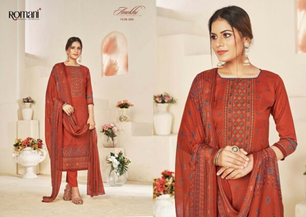 ROMANI ANOKHI VOL 2 COTTON PRINTED  DRESS MATERIAL AT CHEAPEST PRICE