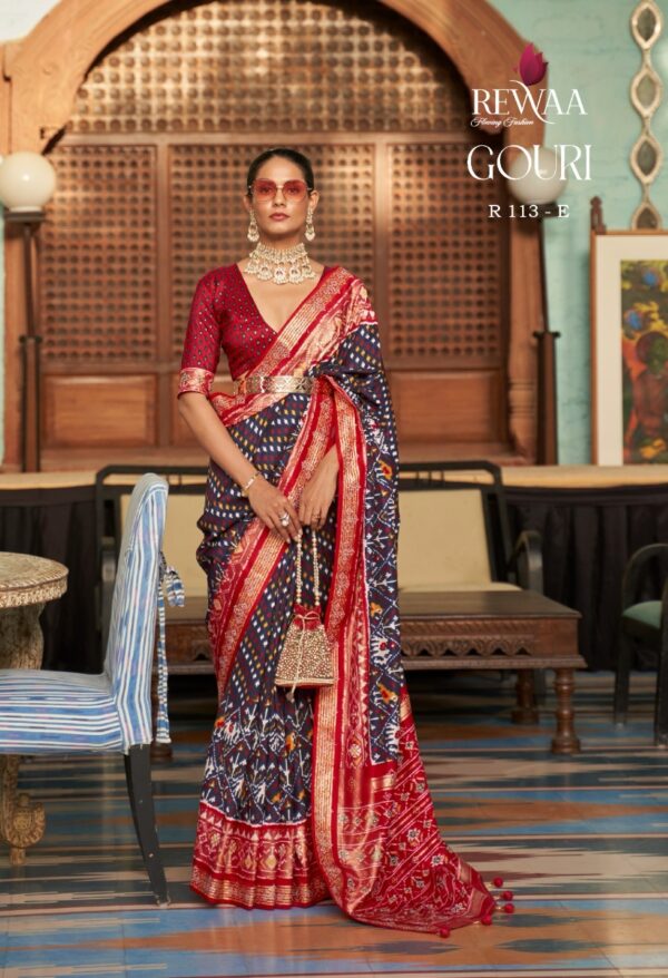 Rewaa Patola 113 Colour Fancy Patola Saree Wholesale Collection