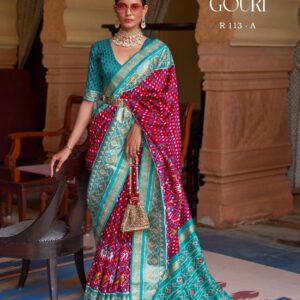 Rewaa Patola 113 Colour Fancy Patola Saree Wholesale Collection