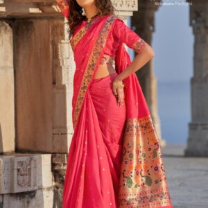 Manjuba Mahakarni Paithani Banarasi Soft Silk Designer Saree Latest Catalog 2022