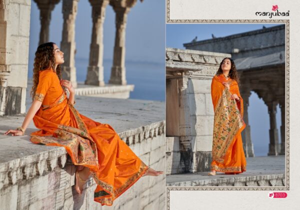 Manjuba Mahakarni Paithani Banarasi Soft Silk Designer Saree Latest Catalog 2022