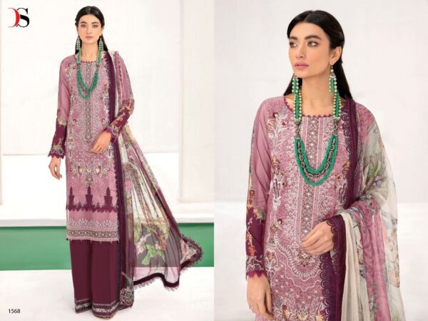 Chevron Lawn 22 Cotton Embroidery Pakistani Suits By Deepsy Suits