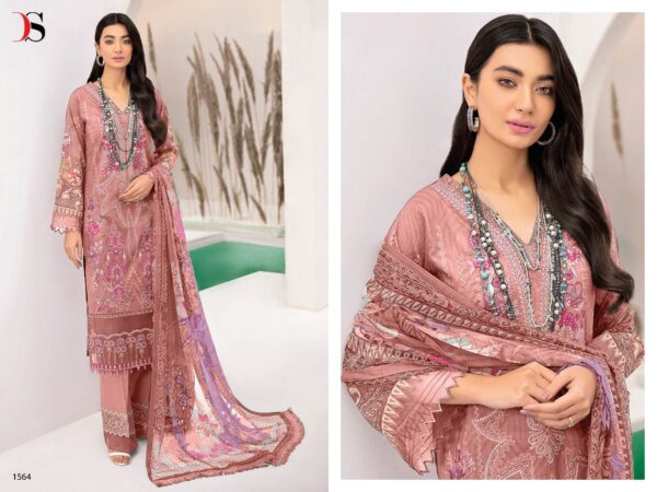 Chevron Lawn 22 Cotton Embroidery Pakistani Suits By Deepsy Suits
