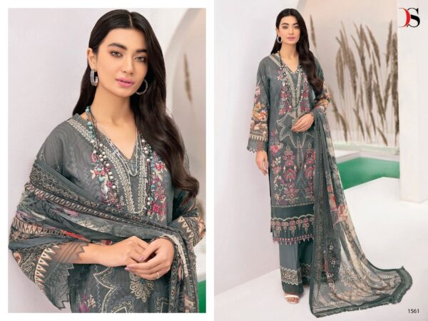 Chevron Lawn 22 Cotton Embroidery Pakistani Suits By Deepsy Suits
