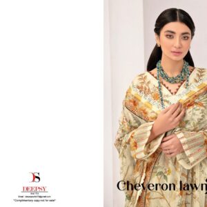 Chevron Lawn 22 Cotton Embroidery Pakistani Suits By Deepsy Suits