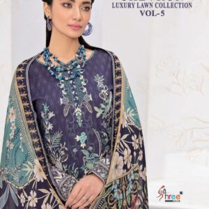 Shree Fab Chevron Luxury Lawn Collection Vol 5 Latest Pakistani Suits Catalog