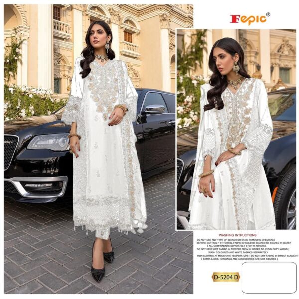 Fepic Rosemeen D 5204 Georgette Embroidery Pakistani Salwar Kameez