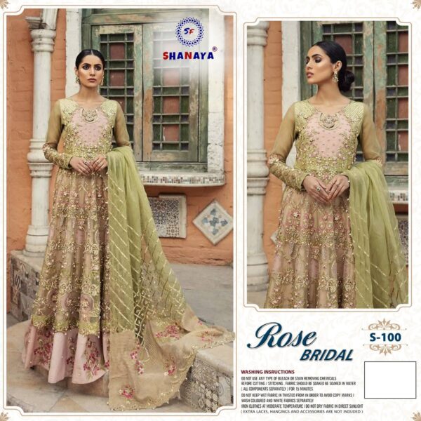 Shanaya Rose Bridal S 100 Fancy Wedding Wear Gown Style Pakistani Salwar Kameez