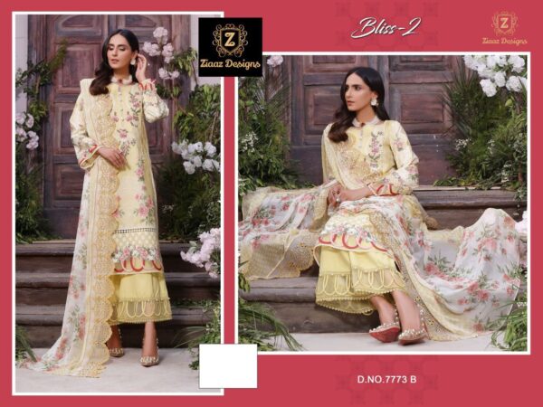 Ziaaz Designs Bliss 2 Muslin Cotton Digital Print Pakistani Suits