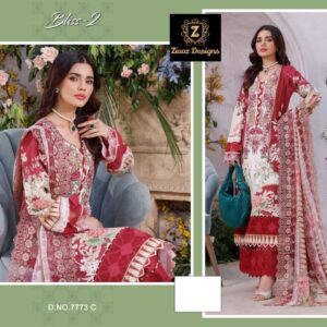 Ziaaz Designs Bliss 2 Muslin Cotton Digital Print Pakistani Suits