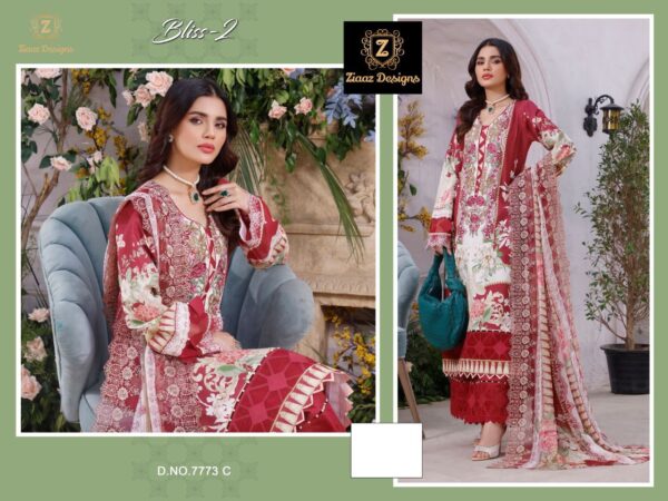 Ziaaz Designs Bliss 2 Muslin Cotton Digital Print Pakistani Suits
