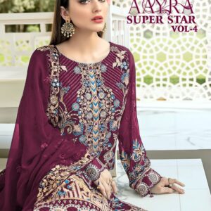 Cosmos Aayra Superstar Vol 4 Beautiful Fancy Pakistani Suits Collection