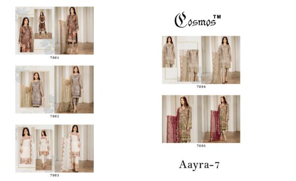Cosmos Aayra Vol 7 Heavy Georgette Fancy Pakistani Salwar Kameez Wholesaler Surat