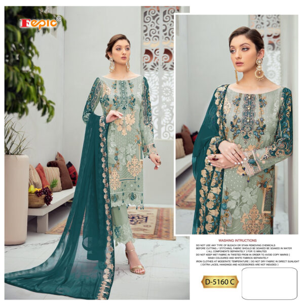 Fepic Rosemeen D 5160 Heavy Georgette Fancy Pakistani Suits