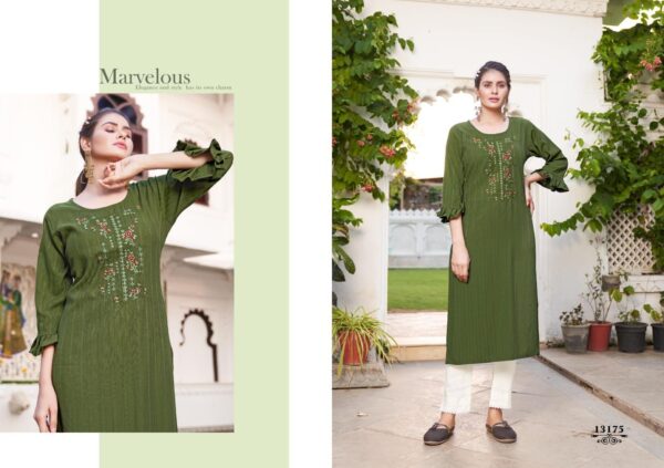 Kalaroop By Kajree Present Lipton Heavy Rayon Kurtis Catalogue Wholesaler