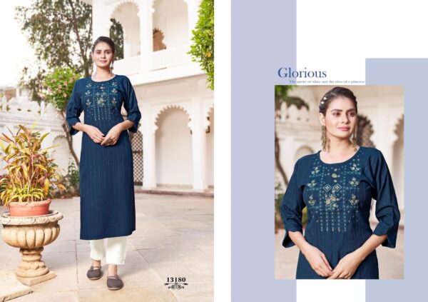 Kalaroop By Kajree Present Lipton Heavy Rayon Kurtis Catalogue Wholesaler